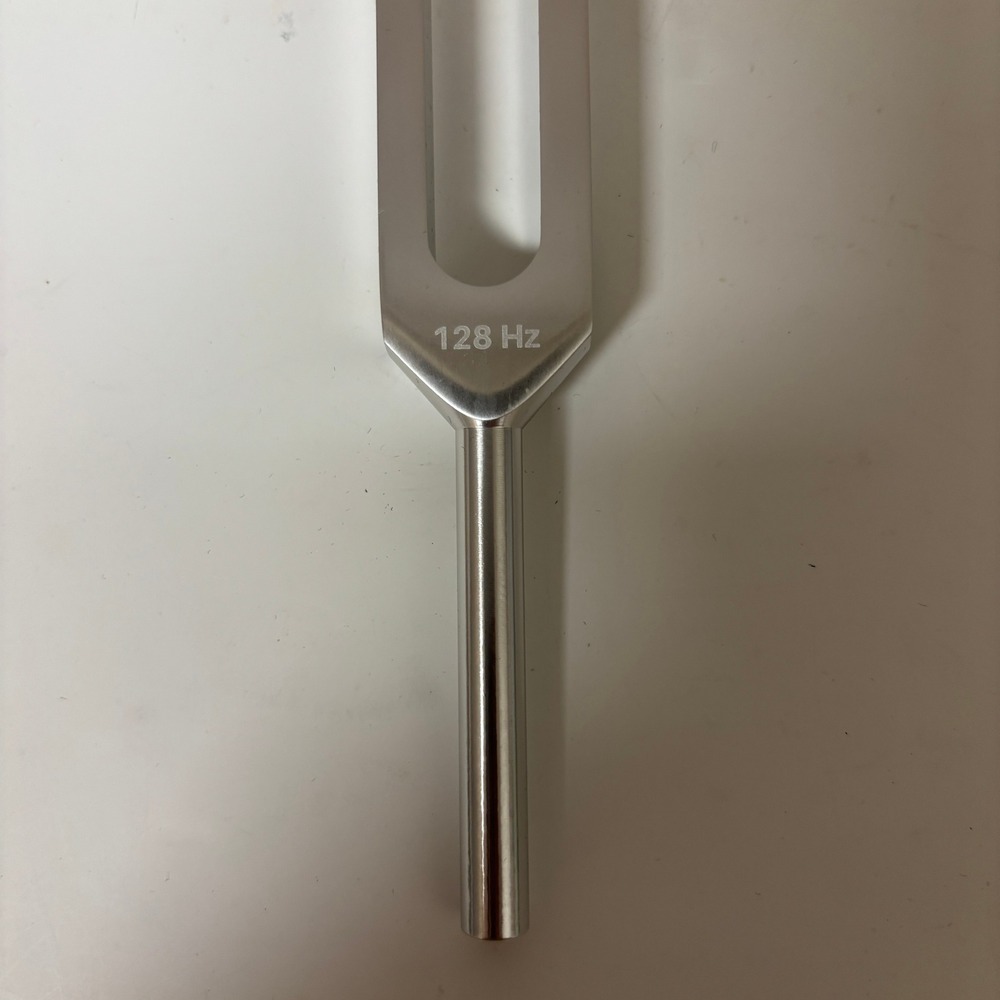 128 Hz Weighted Tuning Fork Set Sound Healing Cymatics Meditation Stress Relief - Picture 3 of 4
